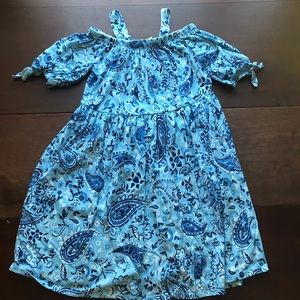 Blue floral dress size XL 14/16